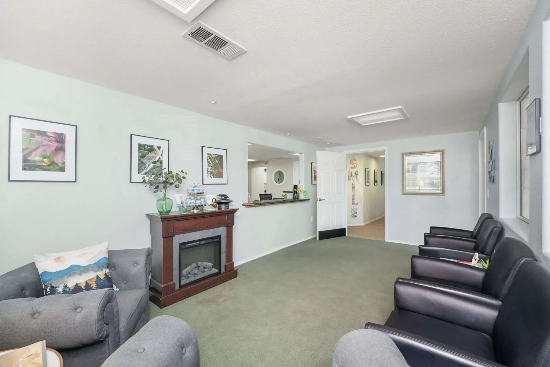 The comfortable patient lounge at Alta Vista Dental Care
